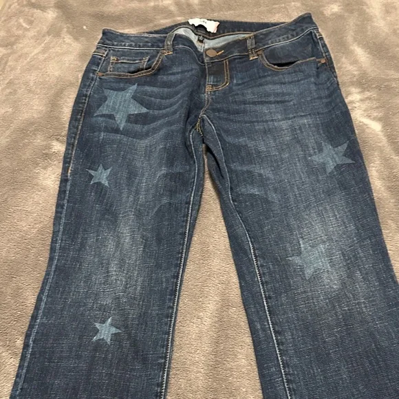 CABi Boyfriend Jeans With Celebrity Star-Design Women's Jeans Style #3937 EUC - Picture 7 of 14